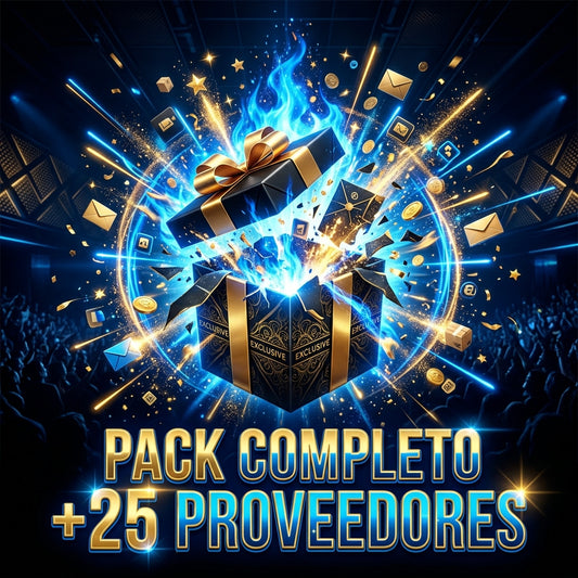 PACK COMPLETO +25 PROVEEDORES + FORMACIÓN DE REVENTA